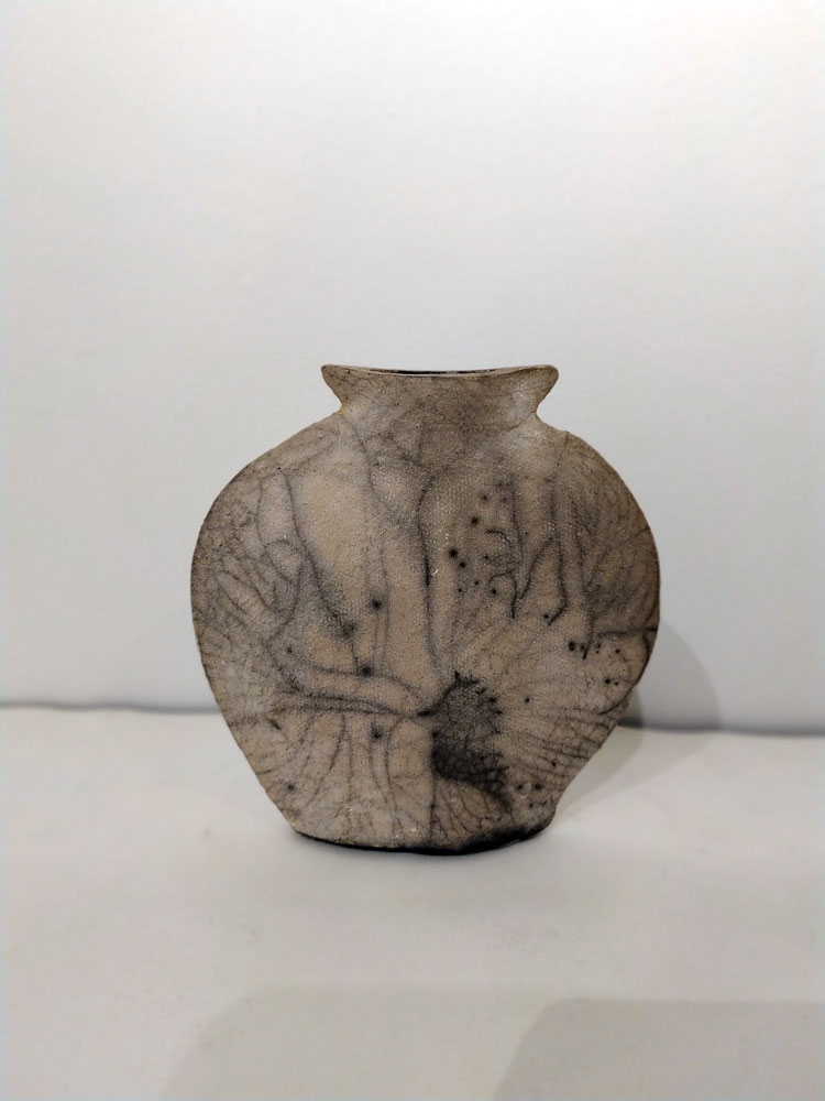 Vaso Raku Naked Red Art Gallery